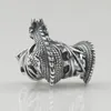 Lösa ädelstenar 925 Sterling Silver Ice Fire Dragon Charm Bead Jewelry Making European Troll 3.0mm Armband