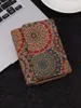 5pcs Card Holders Women Men Unisex Cork Leather Flower Leopard Print 3Foldable Multifunctional Protable Short Wallet Mix Color