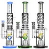 14 pollici big dab rig tubi dell'acqua in vetro riciclatore bong usa colori narghilè perfetto fution piattaforme petrolifere gear perc bong con chiodo al quarzo cenere ciotola catcher