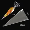 New New 50Pcs Bag Wedding Party Favors Candy Cellophane Cone Storage Bags Girl 1St Birthday Decorations Organza Pouches