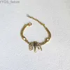 Классический подарочный браслет-манжета Рождественский дизайнерский брендовый браслет в винтажном стиле Новые ювелирные изделия с покрытием для девочек Элегантный дизайн Бутик-браслет с пчелой Подарок 240228