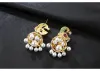 2022 새로운 매력 여성 패션 보석 925 스털링 실버 프린세스 컷 달콤한 귀여운 CZ 다이아몬드 인기 인기있는 피닉스 귀걸이 선물