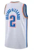 Hombres Jóvenes Niños SGA Shai Gilgeous Alexande Camisetas de baloncesto OKC City Jersey Chaleco blanco azul