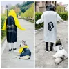 Raincoats Pet Dog Raincoat Jumpsuit Reflective Rain Coat Outdoor Clothes Jacket för stora stora hundar Vattentät Golden Retriever Plus Size