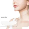 Otros artículos de belleza para la salud Sile Neck Es para arrugas Anti Microgroove Eliminación Cuellos Almohadillas para arrugas Cuidado de la piel Gel de sílice Entrega de gotas H Dhmew