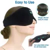 Headphone/Headset Sleeping Mask 3D Eye HeadSet Headband Soft Elastic Comfortable Wireless Music With Mic Side Sleepers Bluetooth Stereo Removable