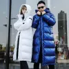 Coats Tcyeek Women's Down Jacket Hooded Thick Winter Coat Men Clothes 2020 Korean Warm Long Goose Down Jackets Fashion Outwear K8893