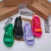 Sandals 2023 Melissa Womens Muffin Shoes Fashion Ladies Thick Soled Casual Sandals Adult Casual Beach Shoes Female Jelly Shoes SM184 J240228
