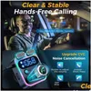 CAR BLUETOOTH KIT 2023 5.3 FM Sändare för starkare dubbla MICS Deep Bass Sound 48W PD QC3.0 Charger Drop Delivery DHH2D