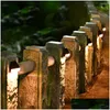 Wall Lamp Solar Porch Lights Waterproof Led Lamps Decor Outdoor Garden Stair Fence Patio Luminous Washing Lighting Drop Delivery Home Otkhx