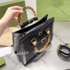 Luksusowe gglies torba designerka torba kobieta bambus torebki torby na ramię Bamboos lśniący koralik diamentowy crossbody TOTE TOTE TOBE TOPES Modna skóra 5a 695