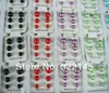 Stud Earrings 10 Set 108 Pair 6 Color Pearl Steel Post Nickel Free Earring Size 3mm 4mm 5mm