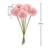 Dekorativa blommor 6st Artificial Chrysanthemum Ball Bouquet Home Party Decorations Faux Hortangea Flower Wedding Bridesmaid Arrangemang