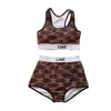 Designer badpak dames bikini zomer nieuwe tanktop shorts tweedelige set sexy en comfortabel