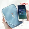 Sacs de rangement 1/2PCS Voyage Gadget Organisateur Sac Portable Câble numérique Accessoires électroniques Pochette de transport pour alimentation USB