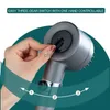 Bathroom Shower Heads Zhang Ji 3 Modes Adjustable High Pressure Head With Stop Button Handheld Water Saving Spray Nozzle Accessories YQ240228