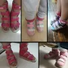 Sandali per bambina all'aperto Scarpe ortopediche estive per bambini Calzature alte in pelle per ragazzi Tipsie Clubfoot con punta chiusa con suola ortopedica