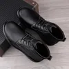 Boots Designer Brand Mäns äkta läder Vintervärme Business Conference Suit Kort avslappnade höga toppskor