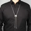 Papillon 652F Rilievo Turchesi Fibbia Bolo Tie Per Uomo Donna Sposo Collana da sposa Camicia cravatta da cowboy occidentale