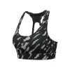 Bras Threedimensional Camouflage Printed Sports Bra Without Rims Fitness Yoga Running Pilates Training Beauty Back Cross Vest Ladies