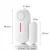 Detector Tuya Smart WiFi Door Sensor Door Open / Closed Detectors Sound Alarm Timed Arming and Disarming App Notification Alert Security