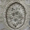 カーテンドレープ豪華なユーロスタイルのチュール刺繍花の屋内装飾窓のリビングルームベッドルームの家の装飾T4curtai