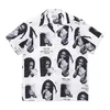 Homens camisetas Estilo de verão Wacko Maria Hawaii Camisas Homens Mulheres Camisa Curta Tee Homens Roupas Moda Japonesa J240228