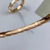 Schaal Serpent Single Bangle voor vrouw Crystal Gold Ploated Hoogste Counter Quality Vintage Sier Brand Designer Exquisite Gift 035 Originele kwaliteit