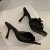 Mujeres Gladiadores bling 902 zapatos femeninos elegantes tacones altos tacones de fiesta sandalias cuadradas diapositivas de los pies cuadrados calzado 240223 504