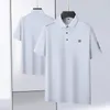 Polo da uomo 8XL 7XL 6XL 2024 Estate High End Moda Polo da uomo Comodo e traspirante Camicie da uomo oversize allentato Homme