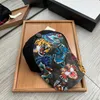 Designer baseball cap caps hattar för män kvinna monterade hattar klassisk stil luxe orm tiger bee canvas med solhattar justerbar #100