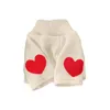 Ropa para perros Patrón de corazón Suéter para mascotas Jersey elegante con amor para perros pequeños Ropa de invierno cálida Gatos Teddy