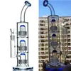 Tubi di vetro spesso Matrix Perc Narghilè Bong Bubbler Recycler Oil Dab Rigs Fumatori Pipa ad acqua