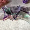 Small Rainbow Fluorite Crescent Moon Bowl Hand Carved Natural Quartz Gemstone Dish Metaphysical Crystals for Witchy, Pagan Home Decor, Gift, Offering, Altar, Jewelry