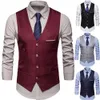 Dress Vests For Men Slim Fits Mens Suit Vest Male Waistcoat Gilet Homme Casual Sleeveless Formal Business chaleco hombre 240228