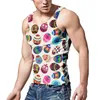 Débardeurs pour hommes Hommes Gilet de Pâques Festif Casual Quotidien Slim Fit Chemise extérieure 3D Imprimé Oeuf Plain T-shirts Hommes Pack