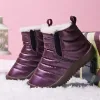 shoes 2023 New Winter Children Shoes Leather Waterproof Warm Boots for Brand Girls Boys Plush Boots Fashion Sneakers Baby Snow Boot