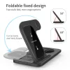 3 in 1 Wireless Charger Stand Pad für iPhone 15 14 13 12 X Max faltbare Schnellladestation Dock für IWatch 8 7 SE AirPods Pro