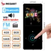 Jogadores Redant MP3 Player Bluetooth HiFi Lossless Mini Music Player com FM Radio Speaker Headphones Esporte MP 3 Portátil Metal Walkman