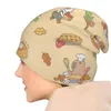 ベレー帽BubuモルモットボンネットホムアウトドアシンハットCapybara漫画の頭蓋骨男性用女性の斬新な綿帽子