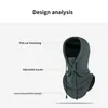 Tactical Hood Fashion Tactical Hatwarm Cap Winter Ski Hat Waterproof Thermal Fleece Balaclava Hat Hooded Neck Warmer Halsdukar HATSL2402