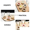 Set di stoviglie Mini ciotole in vetro Pizzico Piccola preparazione Dessert Ciotola Connt Piatti per porzioni Condimento Servire Snack Salse Antipasto Drop Deliv Dh3Ta