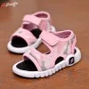 Sneakers pojkar sandaler sommar barn skor luft mesh lätta mjuka lägenheter småbarn baby flickor sandaler spädbarn casual strand barn skor utomhus