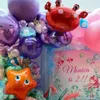 Новые фольгированные воздушные шары с подводными животными, лобстер, акула, осьминог, краб, морской конек, воздушный шар, день рождения, украшения для детского душа, детские игрушки