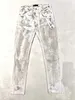 مصمم ملابس الرجال الجينز الفاخرة العلامة التجارية الأرجواني مان أزياء العلامة التجارية الأرجواني مارك مونس أزياء العلامة التجارية الجديدة مكافحة الشيخوخة ضئيلة النحافة الجينز الضيق الضيق American High Street S5va