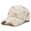 Casquettes de baseball 2024 coton casquette de baseball printemps été chapeau de soleil feuilles motif hommes femmes unisexe-adolescents snapback hip hop chapeau de pêche gorras