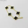 Fashion Classic 4/four Leaf Clover Chain Agate Shell Mother-of-pearl Girl Wedding Mother Day Jewelry Women Gift 240228
