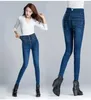 Women's Jeans Oversize 40 Velvet Slim Womens Warm Elegant Thicken Pencil Office Plush Leggings Denim Stretch Waist Fleece Pants LJ392