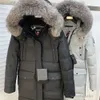 Куртка Moose Knuckle, мужская пуховая куртка-бомбер, высококачественная меховая женская канадская женская куртка с белым и черным мехом, белая утиная пуховая куртка, мужские зимние куртки 490