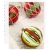 Décoration de fête, boules de noël festives de 8cm, ornement pour la maison, décoration intérieure/extérieure, livraison directe